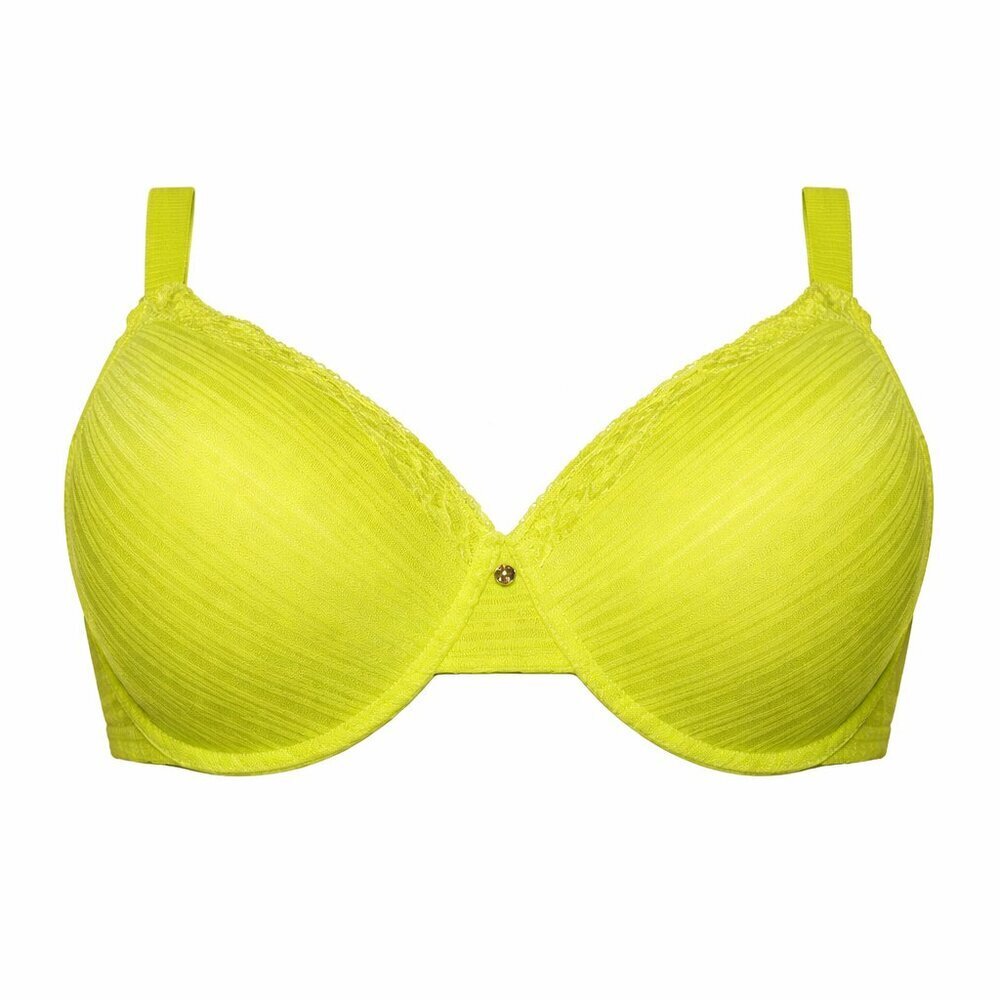 NWT ASHLEY  STEWART T-Shirt Yellow Underwire Bra Size 46C